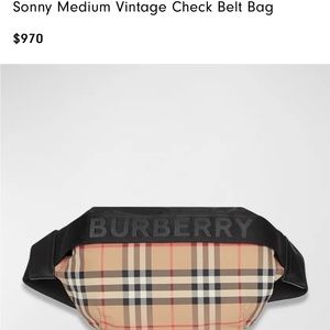 Burberry belt bag. Perfect for summer brunch!